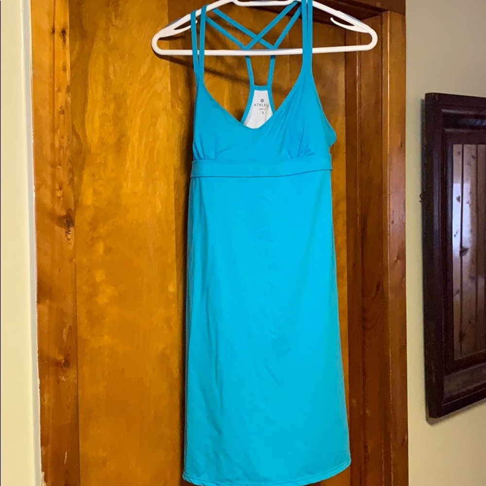 Athletes size small swim dress with built in bra